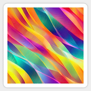 seamless Geometric pattern of curved lines Sticker